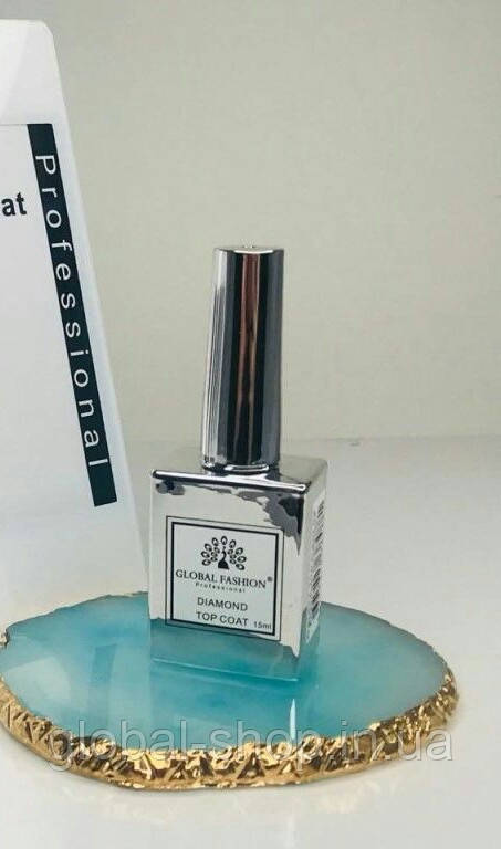 Топ із шимером (з липким шаром), топ із глітером GALAXY TOP COAT Global Fashion 15 мл,10 номерів