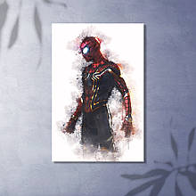Людина павук Картина на полотні Декор на стіну Марвел Месники Спайдермен Spiderman Подарунок хлопцю Постер