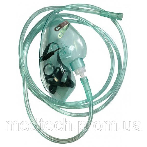 TW 8344 Киснева маска "МЕДИКА" для дорослих в комплекті з кисневою трубкою, кислородная маска