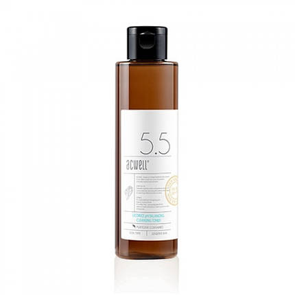 Слабокислотний очищуючий тонер з екстрактом лакриці ACWELL Licorice pH Balancing Cleansing Toner, 150 мл, фото 1