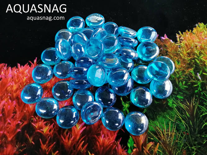 Стеклянные камушки марблс, голубые, 250г (ID#1114612158), цена: 120 ...