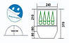 Намет туристичний чотиримісний Coleman 1009 розміри 370х240х160 см 2 вікна, фото 2
