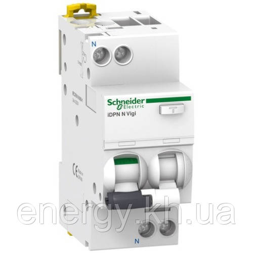 Диференціальний авт. вимикач Acti9 iDPN N Vigi 2Р, 6А, 30мА Schneider Electric