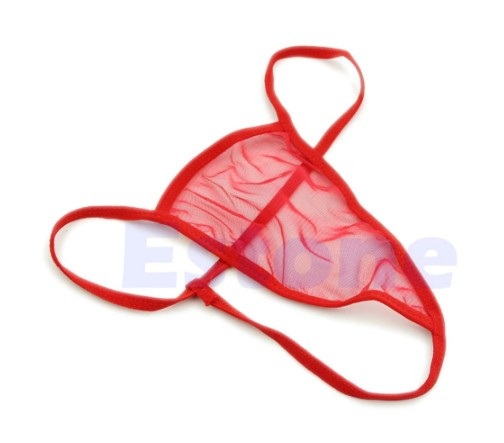 Стринги прозорі червоні міні, фото 1