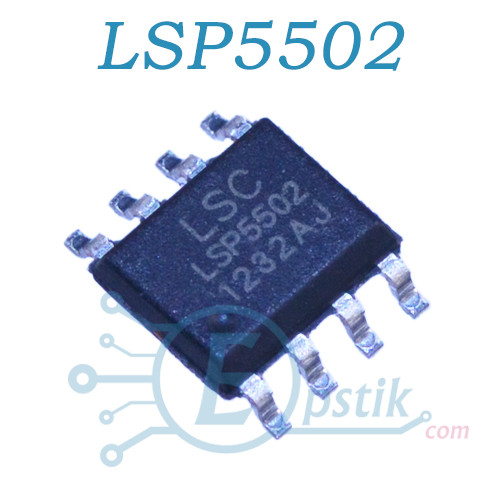 LSP5502, DC/DC перетворювач 0.925-24В, 2А, 400кГц, SOP8