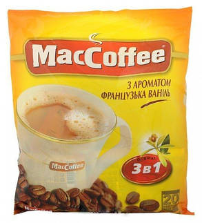 Кава 3в1 MacCoffee / МакКофе Французька ваніль, 20 пак., фото 2