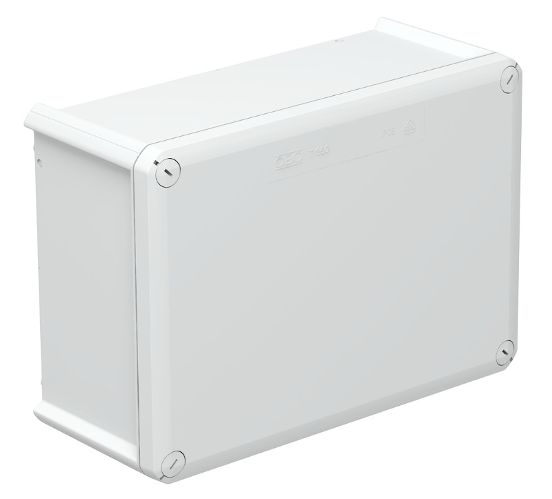 Розподільна коробка Т350 IP66, 285х201х120мм, ударостійка, ультрафіолетостійка