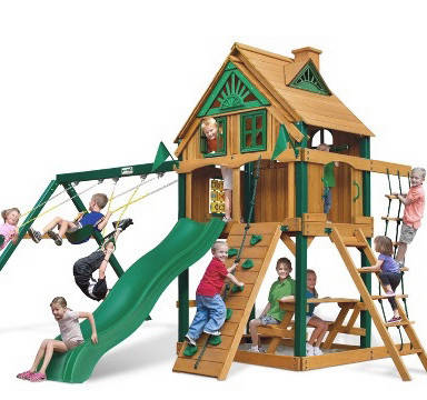 Детские площадки из дерева серии 