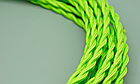 Ретропровід текстильний кручений 2x0.75, салатовий (light green), фото 2