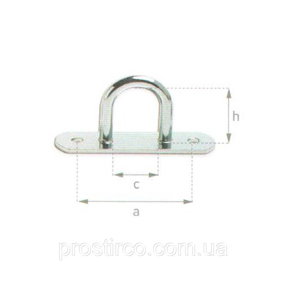 Скоба бортова 07.21 (оцинкована)