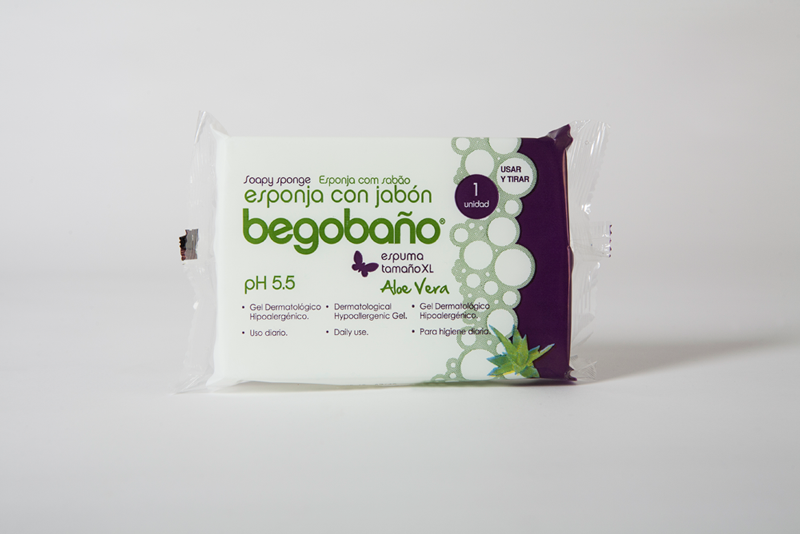 Одноразова пінна губка для особистої гігієни Jalsosa Begobano Aloe Vera