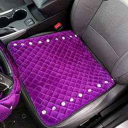 Стьобана подушка на сидіння автомобіля з оздобленням стразами