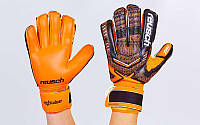 Перчатки вратарские REUSCH Goalkepeer Gloves 882 размер 10 Orange-Black