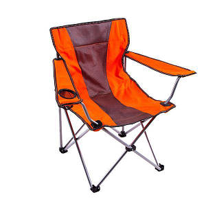 Крісло туристичне складане KB 002 стілець із спинкою для кемпінгу з підлокітниками для рибалки