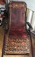 Шезлонг раскладное кресло-лежак 180х110х63 садовое кресло для отдыха кемпинговое
