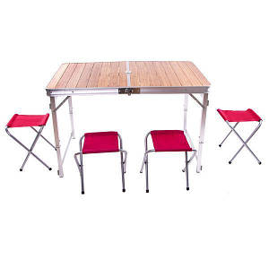 Стіл складаний бамбуковий 120*70*70 см розкладний стіл