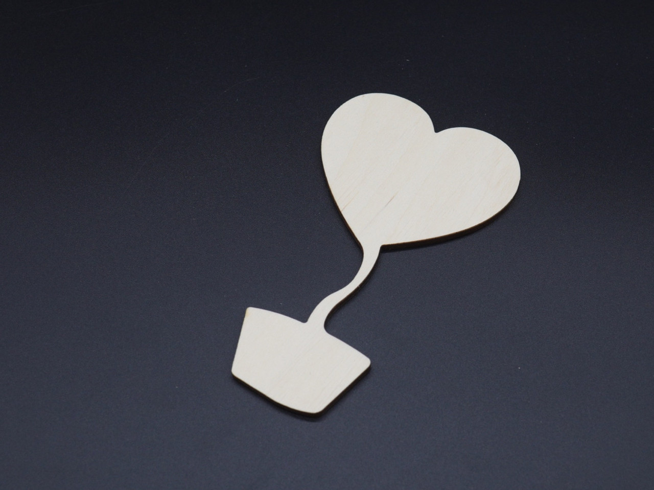 Дерев'яні заготовки з фанери. Серце. 135х75мм, фото 1