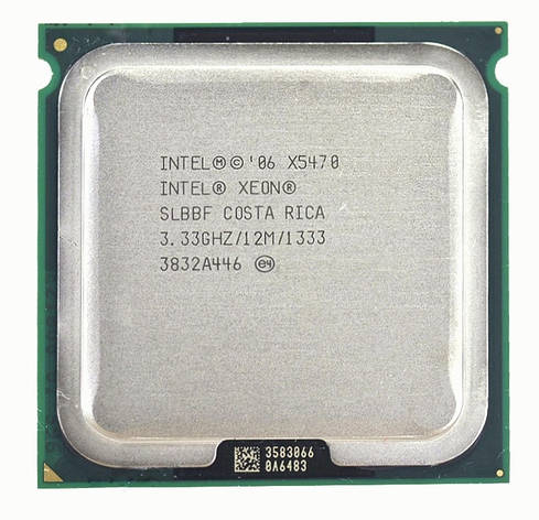 Процесор Intel Xeon X5470 4-ядра 3.33 GHz SLBBF E0 для LGA775, фото 1