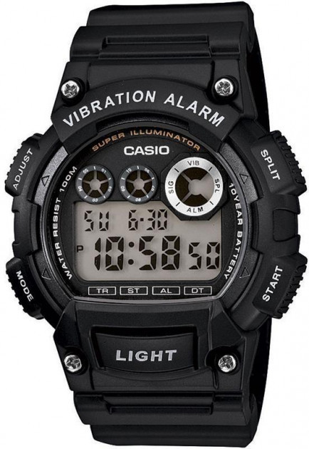 Годинник чоловічий Casio W-735H-1AVDF з вібродзвінком, фото 1