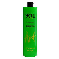 Шампунь для поврежденных волос You Look Professional ART Collagen Active Shampoo 1000 мл.