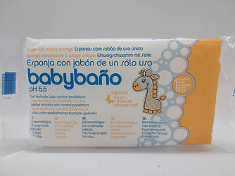 Одноразова пінна губка для дитячої гігієни Jalsosa Babybano