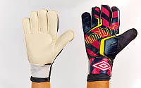 Перчатки вратарские Umbro Goalkepeer Gloves 840 размер 11 White-Black-Pink