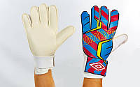 Перчатки вратарские Umbro Goalkepeer Gloves 840 размер 10 White-Blue-Pink