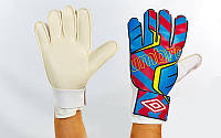 Рукавиці воротарські Umbro Goalkepeer Gloves 840 розмір 11 White-Blue-Pink