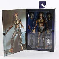 Фигурка NECA Хищник со светящейся маской беглец из лаборатории. Lab Escape Fugitive Predator