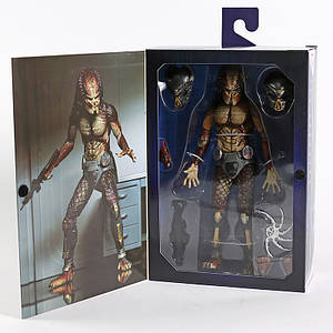 Фігурка NECA Хижник зі світною маскою бігачів із лабораторії. Lab Escape Fugitive Predator