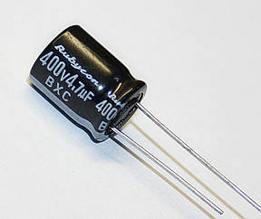 Конденсатор електролітичний 4,7мкф-400v