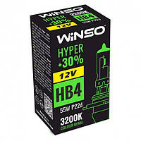 Автолампа Winso HYPER !30% HB4 12V 55W P22d 3200K
