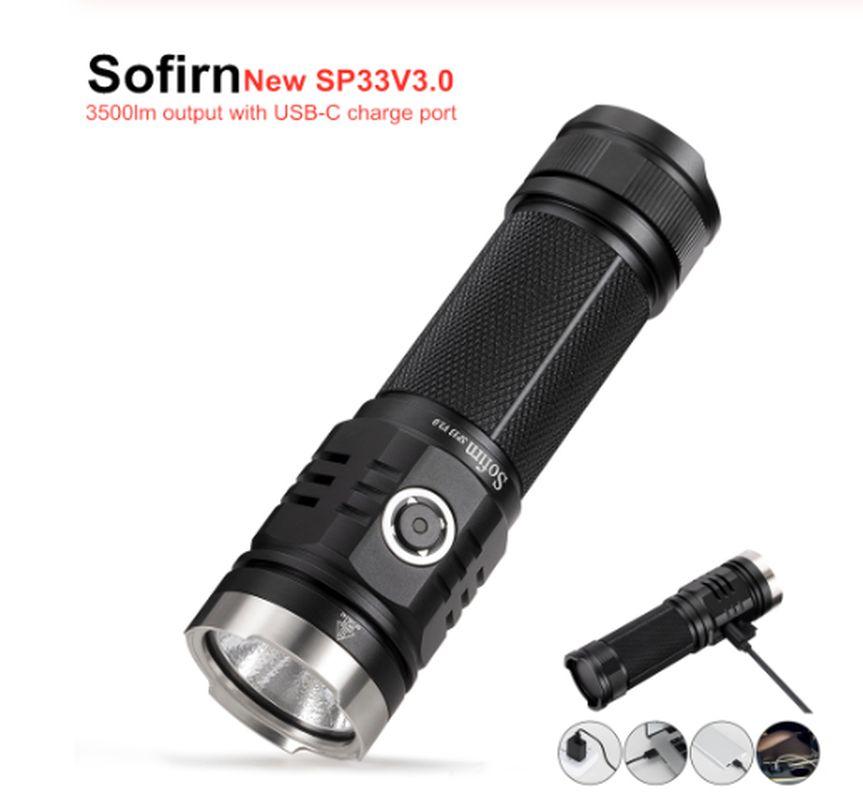 Ліхтар далекобійний Sofirn SP33 V3.0 3500 Lm XHP50.2 Type C, фото 1