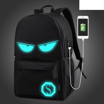 Рюкзак Senkey&Style молодіжний світний з оченятами з USB