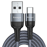 Кабель для быстрой зарядки телефона смартфона 5А QC3.0 USB - Type-C 1м Зарядный провод шнур ЮСБ на Тайп С CC54