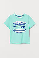 Футболка мятная Surf Shop H&M р.92см.