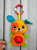 Брязкальце "Цуценя" з прищіпкою