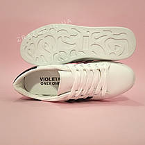 Кросівки білі сітка жіночі в стилі adidas superstar Stan smith адідас літні кеди еко шкіряні, фото 2