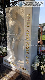 Красивый памятник ребенку со статуей из мрамора. Фото с.Березовка, Киевская обл. 4