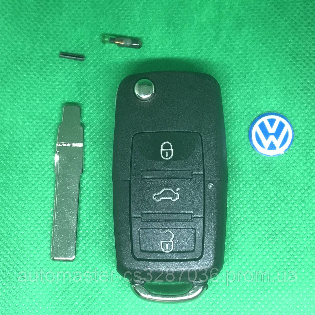 Ключ Фольксваген Volkswagen Passat, Golf,Jetta , 3 кнопки 1K0959753N ,с частотой 433 MHz ID48