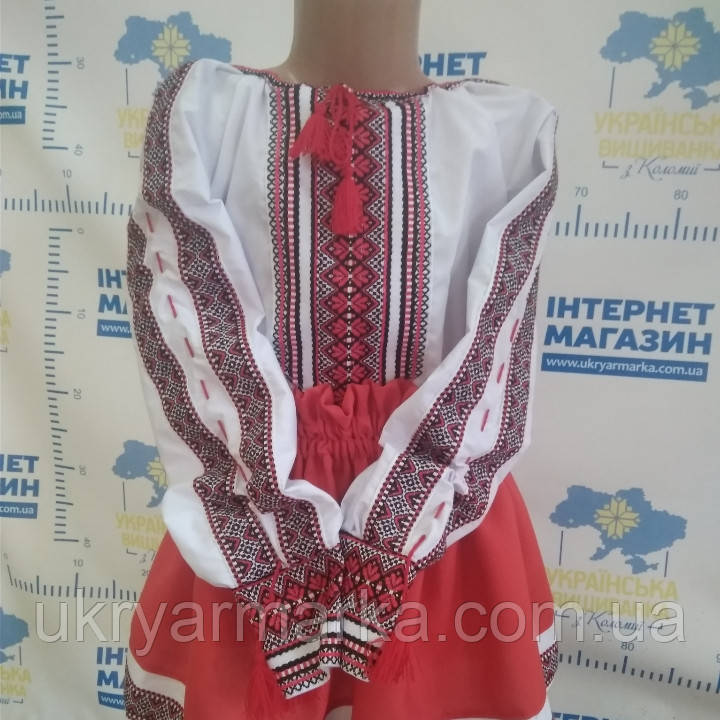 Вишитий костюм "Любов" червоний
