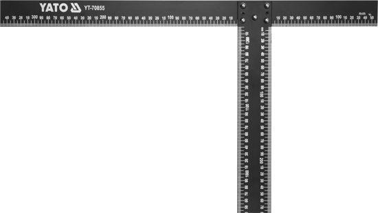 Кутник алюмінієвий Т-подібний 50 Х 122 см YATO YT-70855 (Польща), фото 1