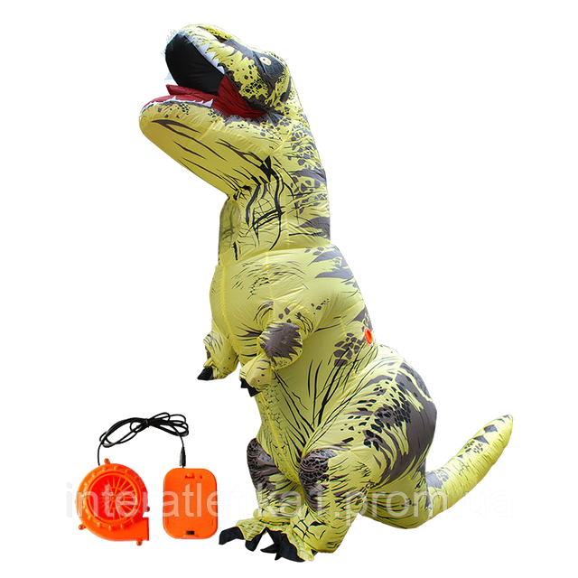 Надувний костюм T-REX, Жовтий