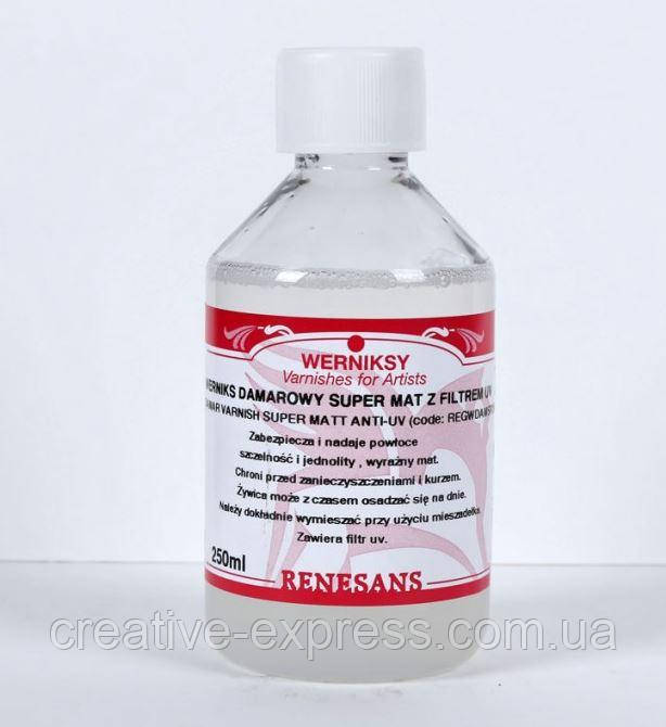 Лак дамарний суперматовий 250мл, Renesans