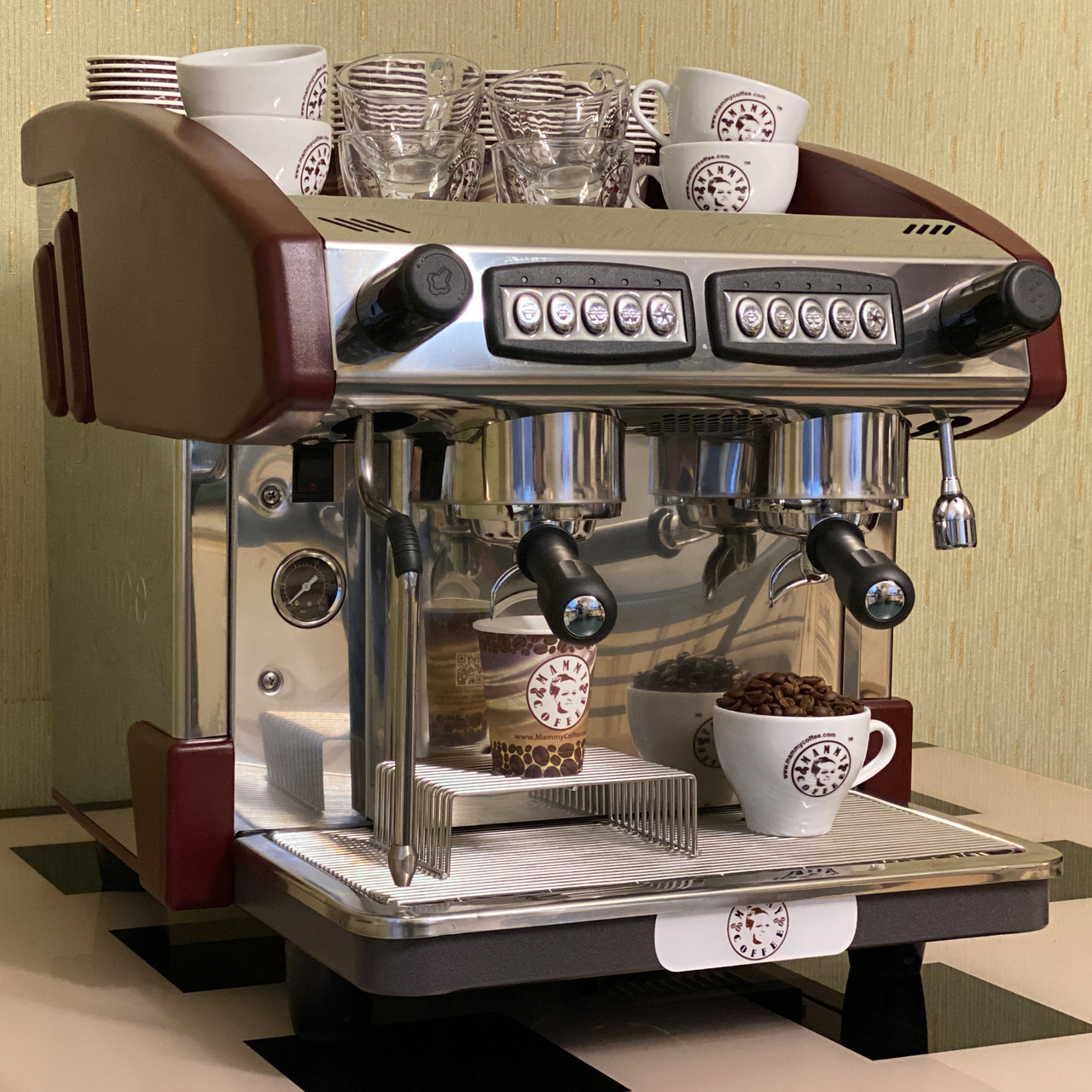 Кофемашина Expobar NEW ELEGANCE mini control 2 GR red "Высокий Стакан" продажа, цена в Киеве