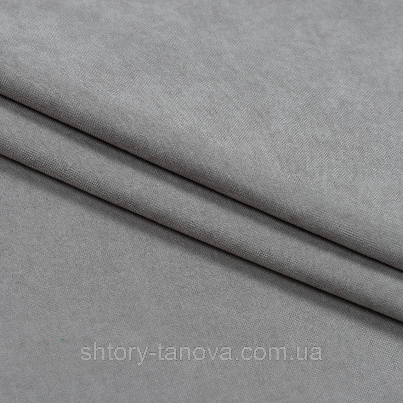 Нубук тканина для штор попелястий, фото 1