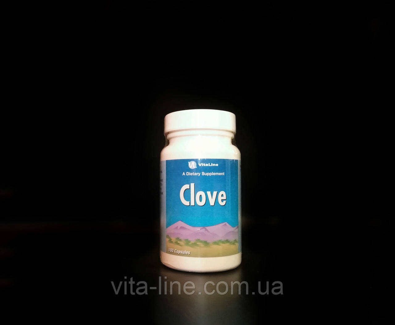 Гвоздика/Clove Віталайн/VitaLine препарат з антисептичною й антипаразитарною дією 100 капсул, фото 1