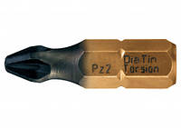 Бита 1/4" с титановым покрытием с алмазным напылением PZ1 Х 25 мм 10 шт USH UUSG0032360 (Германия)