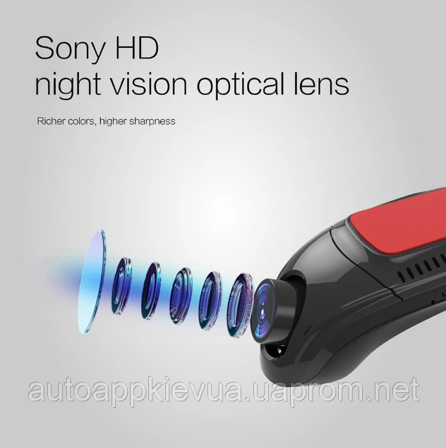 Відеореєстратор SONY Wifi Full HD 1080P Dual Lens SONY IMX322 Novatek 96655