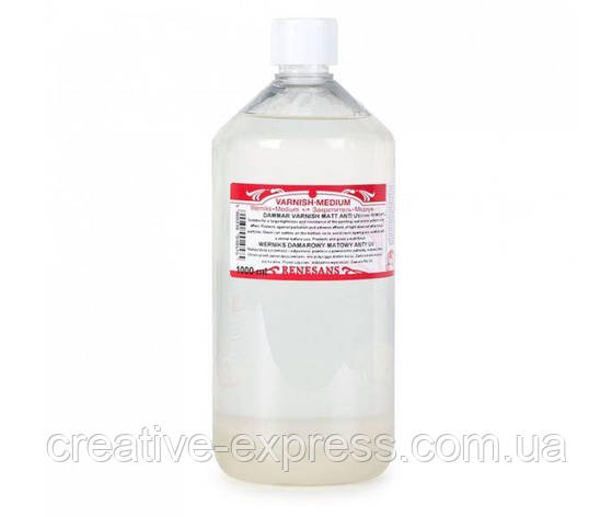 Лак дамарний матовий 1000мл Renesans, фото 1